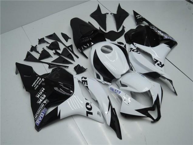 Blanc Noir Carénages Moto Honda CBR 600 RR 2009-2012 Blanc Noir Carénages Moto Honda CBR 600 RR 2009-2012