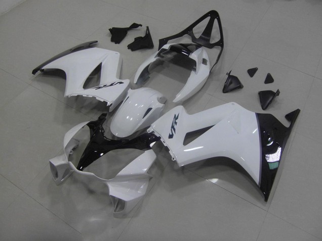 Blanc Noir Carénages Moto Honda VFR 800 2002-2013 Blanc Noir Carénages Moto Honda VFR 800 2002-2013