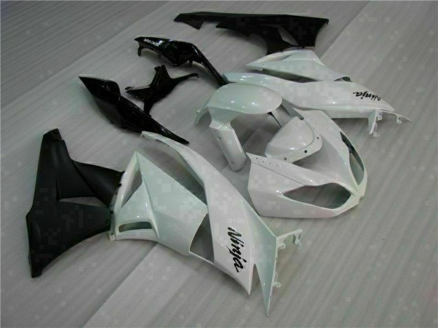 Blanc Noir Carénages Moto Kawasaki ZX6R 2009-2012