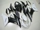 Blanc Noir Carénages Moto Kawasaki ZX6R 2013-2018 Blanc Noir Carénages Moto Kawasaki ZX6R 2013-2018