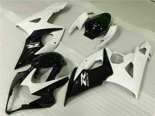 Blanc Noir Carénages Moto Suzuki GSXR 1000 K5 2005-2006 Blanc Noir Carénages Moto Suzuki GSXR 1000 K5 2005-2006