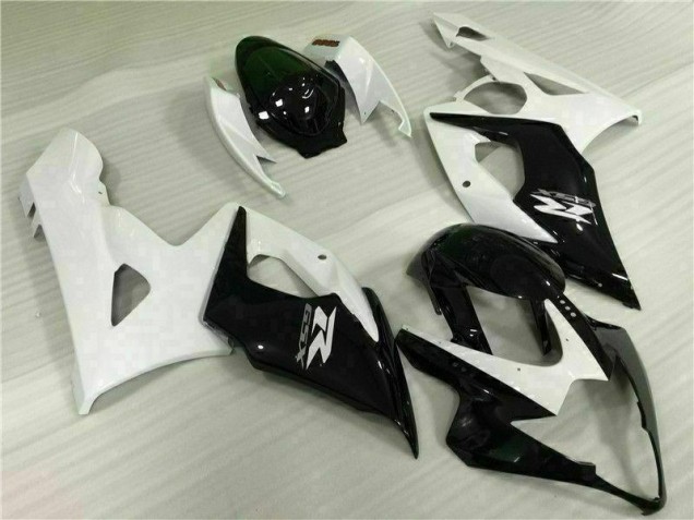 Blanc Noir Carénages Moto Suzuki GSXR 1000 K5 2005-2006 Blanc Noir Carénages Moto Suzuki GSXR 1000 K5 2005-2006