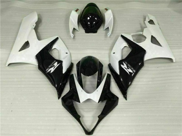 Blanc Noir Carénages Moto Suzuki GSXR 1000 K5 2005-2006 Blanc Noir Carénages Moto Suzuki GSXR 1000 K5 2005-2006