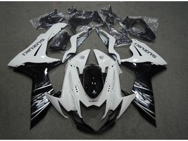 Blanc Noir Carénages Moto Suzuki GSXR 750 K11 2011-2024 Blanc Noir Carénages Moto Suzuki GSXR 750 K11 2011-2024