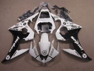 Blanc Noir Carénages Moto Yamaha R6 2003-2005