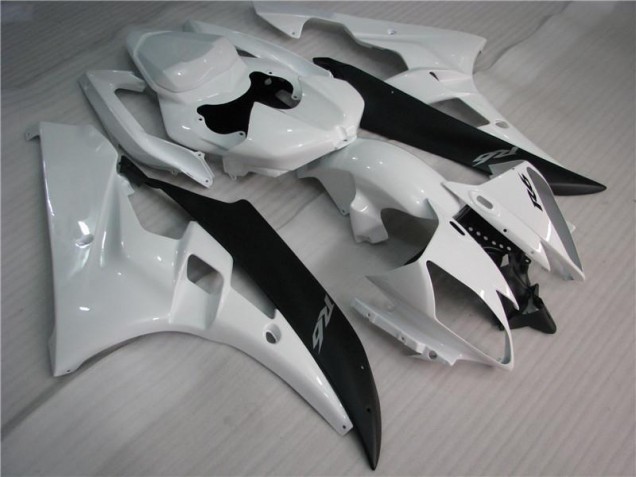 Blanc Noir Carénages Moto Yamaha R6 2006-2007 Blanc Noir Carénages Moto Yamaha R6 2006-2007