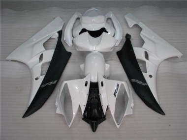 Blanc Noir Carénages Moto Yamaha R6 2006-2007