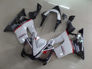 Blanc Noir Carrera Lee Carénage Moto Honda CBR 600 F4i 2001-2003