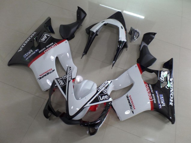 Blanc Noir Carrera Lee Carénage Moto Honda CBR 600 F4i 2001-2003 Blanc Noir Carrera Lee Carénage Moto Honda CBR 600 F4i 2001-2003