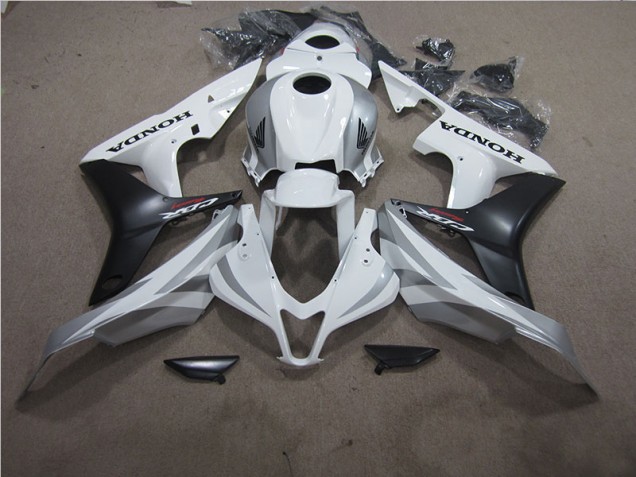 Blanc Noir Carrosserie Moto Honda CBR 600 RR 2007-2008 Blanc Noir Carrosserie Moto Honda CBR 600 RR 2007-2008