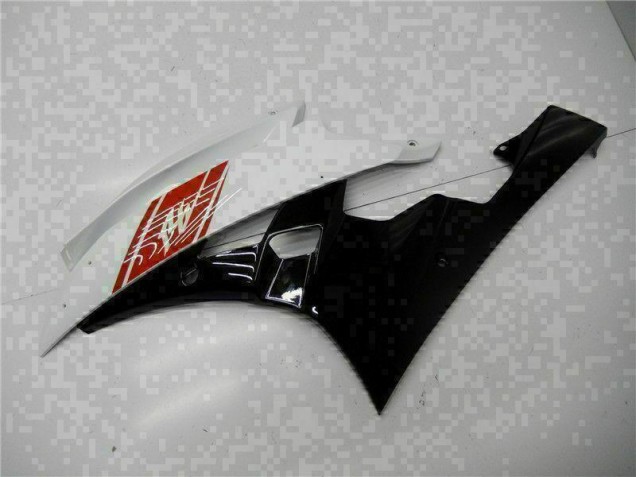 Blanc Noir Carrosserie Moto Yamaha R6 2006-2007 Blanc Noir Carrosserie Moto Yamaha R6 2006-2007