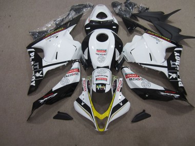 Blanc Noir DENSO RIZOMA Carénage Moto Honda CBR 600 RR 2009-2012