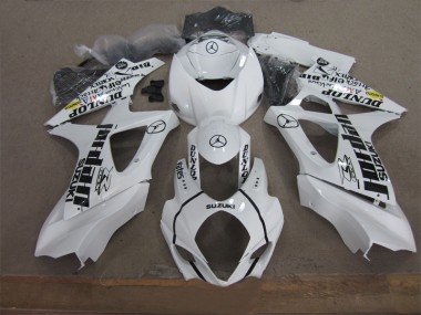 Blanc Noir Jordan Carénage Moto Suzuki GSXR 1000 K7 2007-2008