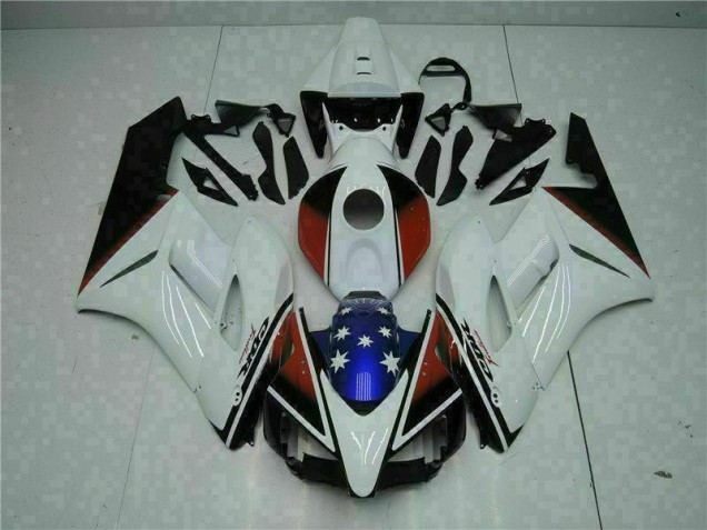 Blanc Noir Kit Carénages Motos Complet Honda CBR 1000 RR 2004-2005 Blanc Noir Kit Carénages Motos Complet Honda CBR 1000 RR 2004-2005