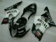 Blanc Noir Kit Carénages Motos Complet Suzuki GSXR 1000 K3 2003-2004 Blanc Noir Kit Carénages Motos Complet Suzuki GSXR 1000 K3 2003-2004