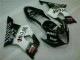 Blanc Noir Kit Carénages Motos Complet Suzuki GSXR 1000 K3 2003-2004 Blanc Noir Kit Carénages Motos Complet Suzuki GSXR 1000 K3 2003-2004