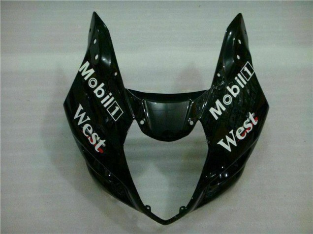 Blanc Noir Kit Carénages Motos Complet Suzuki GSXR 1000 K3 2003-2004 Blanc Noir Kit Carénages Motos Complet Suzuki GSXR 1000 K3 2003-2004