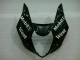 Blanc Noir Kit Carénages Motos Complet Suzuki GSXR 1000 K3 2003-2004 Blanc Noir Kit Carénages Motos Complet Suzuki GSXR 1000 K3 2003-2004