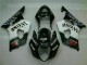 Blanc Noir Kit Carénages Motos Complet Suzuki GSXR 1000 K3 2003-2004 Blanc Noir Kit Carénages Motos Complet Suzuki GSXR 1000 K3 2003-2004