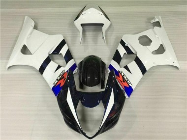 Blanc Noir Kit Carénages Motos Suzuki GSXR 1000 K3 2003-2004