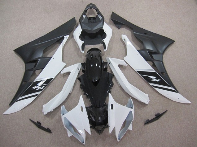 Blanc Noir Kit Carénages Motos Yamaha R6 2006-2007 Blanc Noir Kit Carénages Motos Yamaha R6 2006-2007