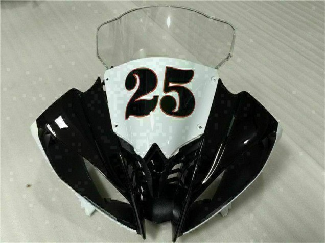Blanc Noir Kit Carénages Motos Yamaha R6 2008-2016 Blanc Noir Kit Carénages Motos Yamaha R6 2008-2016