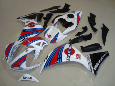 Blanc Noir Martini Carénage Moto Yamaha R1 2009-2011