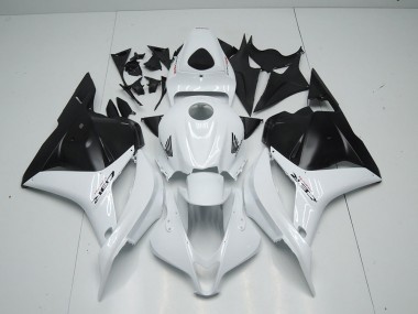 Blanc Noir Mat Carénage Moto Honda CBR 600 RR 2009-2012