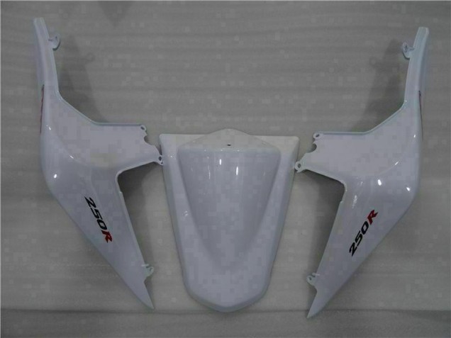 Blanc Noir Ninja Carénage Moto Kawasaki EX250 2008-2012 Blanc Noir Ninja Carénage Moto Kawasaki EX250 2008-2012