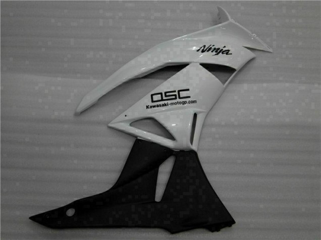 Blanc Noir Ninja Carénage Moto Kawasaki ZX6R 2009-2012 Blanc Noir Ninja Carénage Moto Kawasaki ZX6R 2009-2012