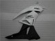 Blanc Noir Ninja Carénage Moto Kawasaki ZX6R 2009-2012 Blanc Noir Ninja Carénage Moto Kawasaki ZX6R 2009-2012