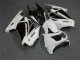 Blanc Noir Ninja Carénages Moto Kawasaki EX250 2008-2012 Blanc Noir Ninja Carénages Moto Kawasaki EX250 2008-2012