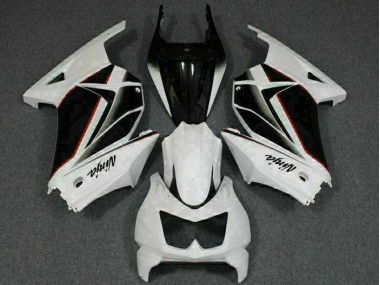 Blanc Noir Ninja Carénages Moto Kawasaki EX250 2008-2012