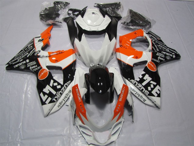Blanc Noir Orange Bright Logic Carénage Moto Suzuki GSXR 1000 K9 2009-2016 Blanc Noir Orange Bright Logic Carénage Moto Suzuki GSXR 1000 K9 2009-2016
