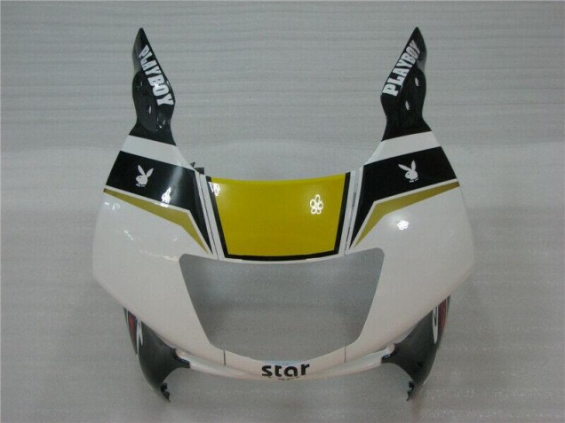 Blanc Noir Playboy Carénage Moto Honda CBR 600 F3 1995-1998 Blanc Noir Playboy Carénage Moto Honda CBR 600 F3 1995-1998