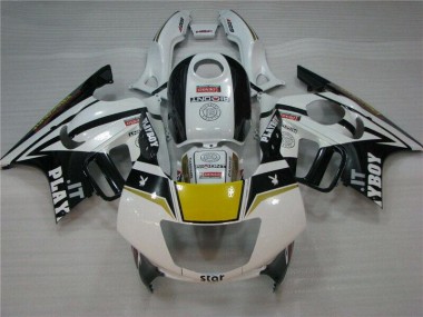 Blanc Noir Playboy Carénage Moto Honda CBR 600 F3 1995-1998