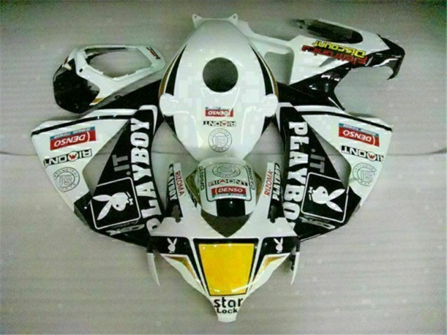 Blanc Noir Playboy Carénages Moto Honda CBR 1000 RR 2008-2011 Blanc Noir Playboy Carénages Moto Honda CBR 1000 RR 2008-2011