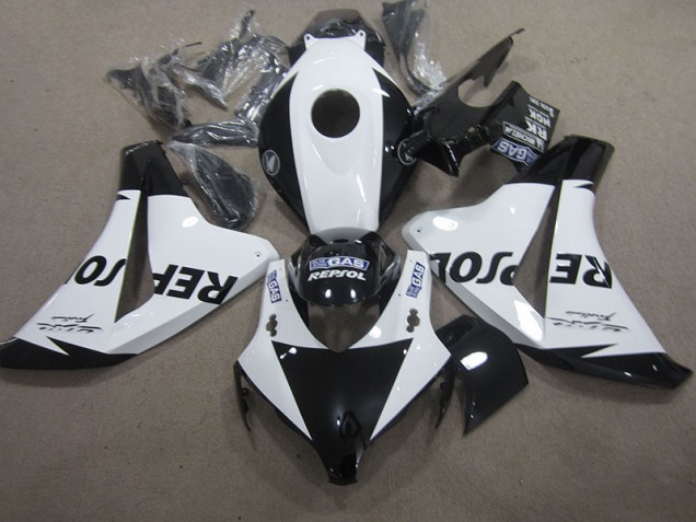 Blanc Noir Repsol Carénage Moto Honda CBR 1000 RR 2008-2011 Blanc Noir Repsol Carénage Moto Honda CBR 1000 RR 2008-2011