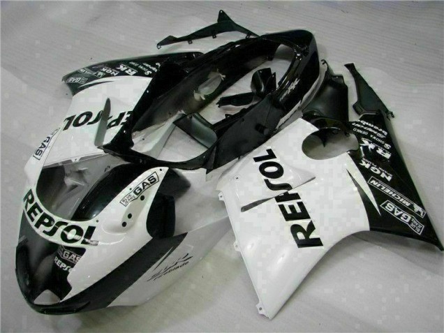 Blanc Noir Repsol Carénage Moto Honda CBR 1100 XX 1996-2007 Blanc Noir Repsol Carénage Moto Honda CBR 1100 XX 1996-2007