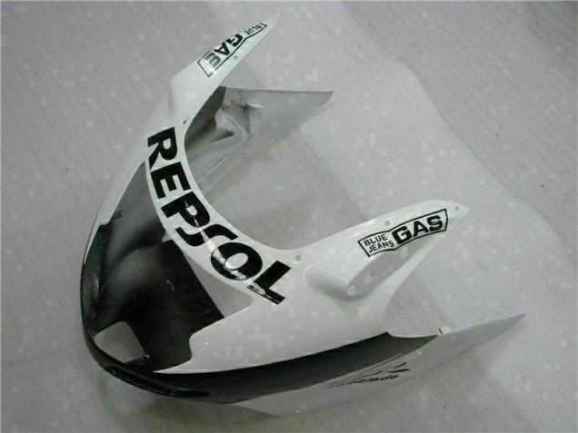 Blanc Noir Repsol Carénage Moto Honda CBR 1100 XX 1996-2007 Blanc Noir Repsol Carénage Moto Honda CBR 1100 XX 1996-2007
