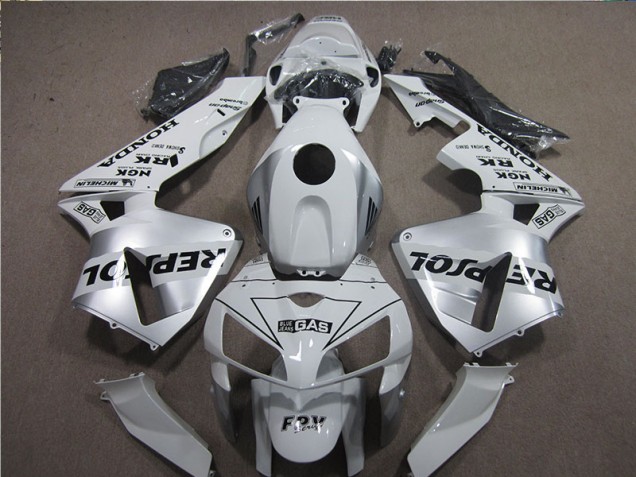 Blanc Noir Repsol Carénages Moto Honda CBR 600 RR 2005-2006 Blanc Noir Repsol Carénages Moto Honda CBR 600 RR 2005-2006