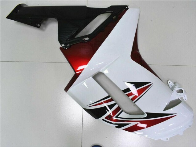 Blanc Noir Rouge Carénage Moto Kawasaki ZX6R 2007-2008 Blanc Noir Rouge Carénage Moto Kawasaki ZX6R 2007-2008