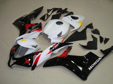 Blanc Noir Rouge Carénages Moto Honda CBR 600 RR 2007-2008
