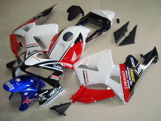 Blanc Noir Rouge Lee Carénage Moto Honda CBR 600 RR 2003-2004 Blanc Noir Rouge Lee Carénage Moto Honda CBR 600 RR 2003-2004
