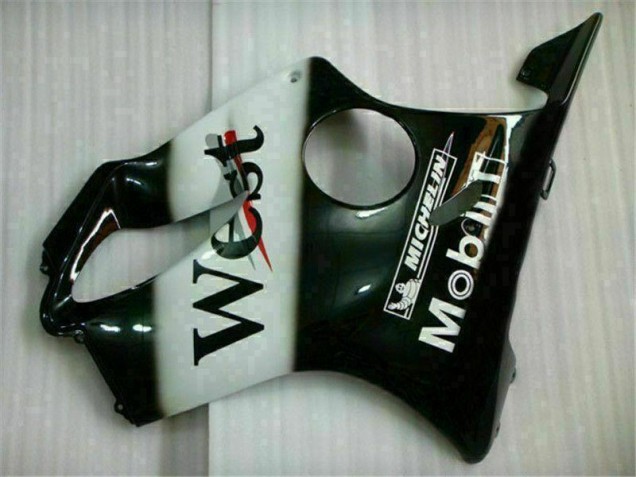 Blanc Noir West Carénage Moto Honda CBR 600 F4i 2001-2003 Blanc Noir West Carénage Moto Honda CBR 600 F4i 2001-2003