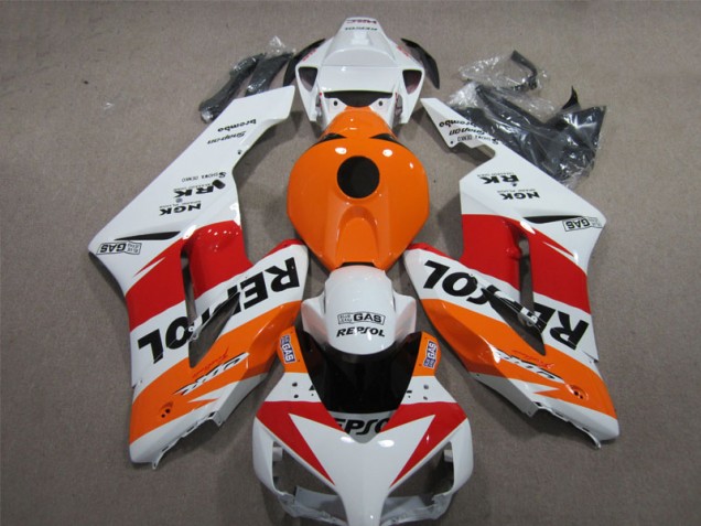 Blanc Orange Repsol Carénage Moto Honda CBR 1000 RR 2004-2005 Blanc Orange Repsol Carénage Moto Honda CBR 1000 RR 2004-2005