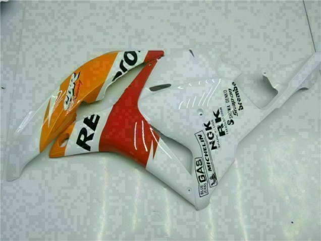 Blanc Orange Repsol Carénage Moto Honda CBR 600 RR 2009-2012 Blanc Orange Repsol Carénage Moto Honda CBR 600 RR 2009-2012