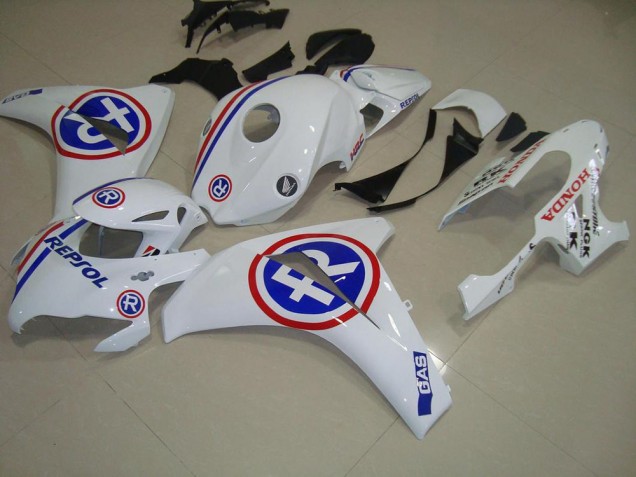 Blanc Repsol Carénage Moto Honda CBR 1000 RR 2008-2011 Blanc Repsol Carénage Moto Honda CBR 1000 RR 2008-2011