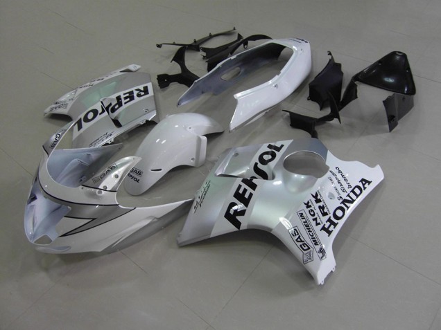 Blanc Repsol Carénage Moto Honda CBR 1100 XX 1996-2007 Blanc Repsol Carénage Moto Honda CBR 1100 XX 1996-2007