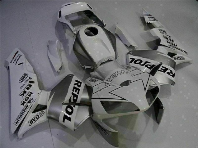 Blanc Repsol Carénage Moto Honda CBR 600 RR 2003-2004